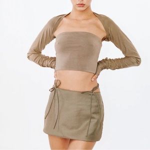 With Jean skirt set size S